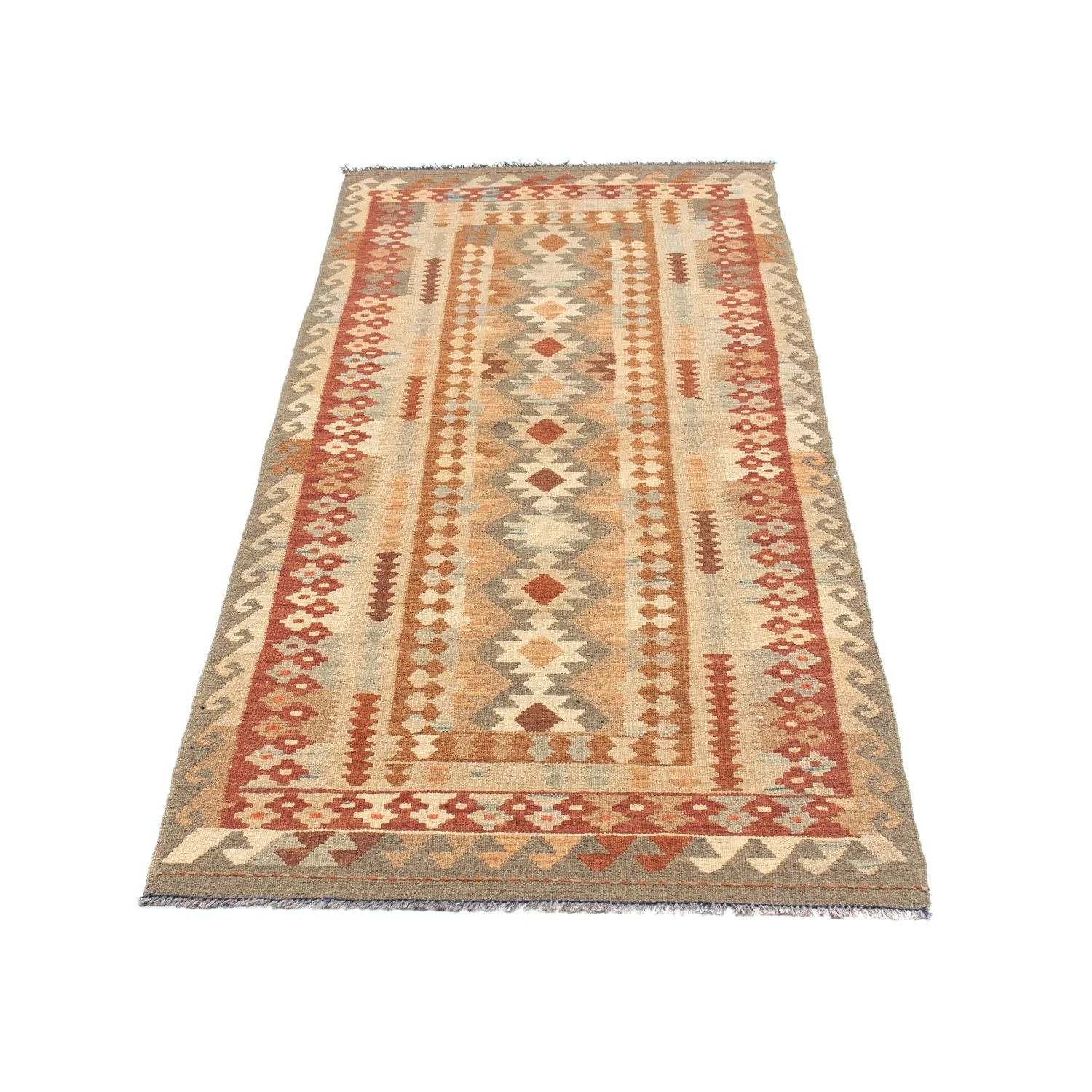 Kelim Teppich - Oriental 200 x 78 cm - beige - Image 5