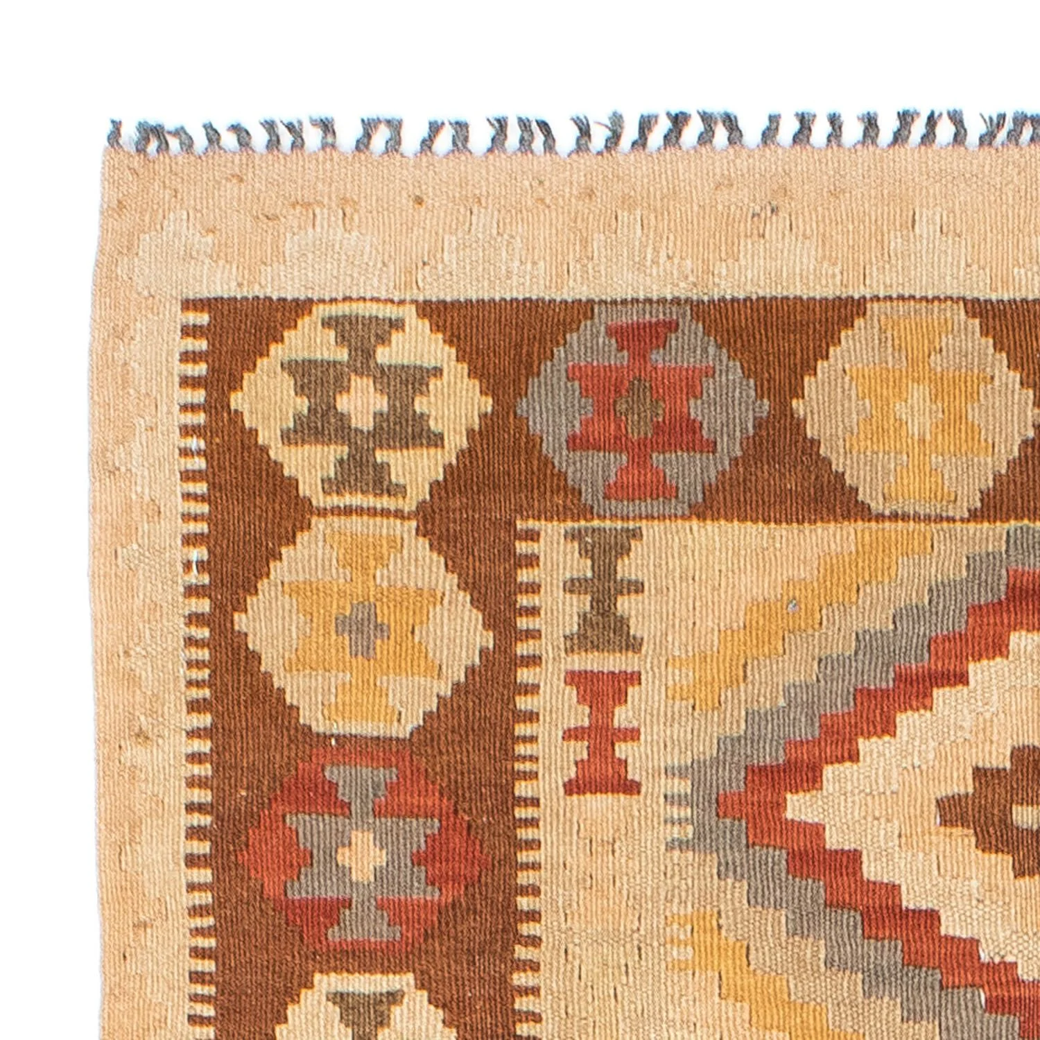 Kelim Teppich - Oriental 200 x 79 cm - hellbraun - Image 3