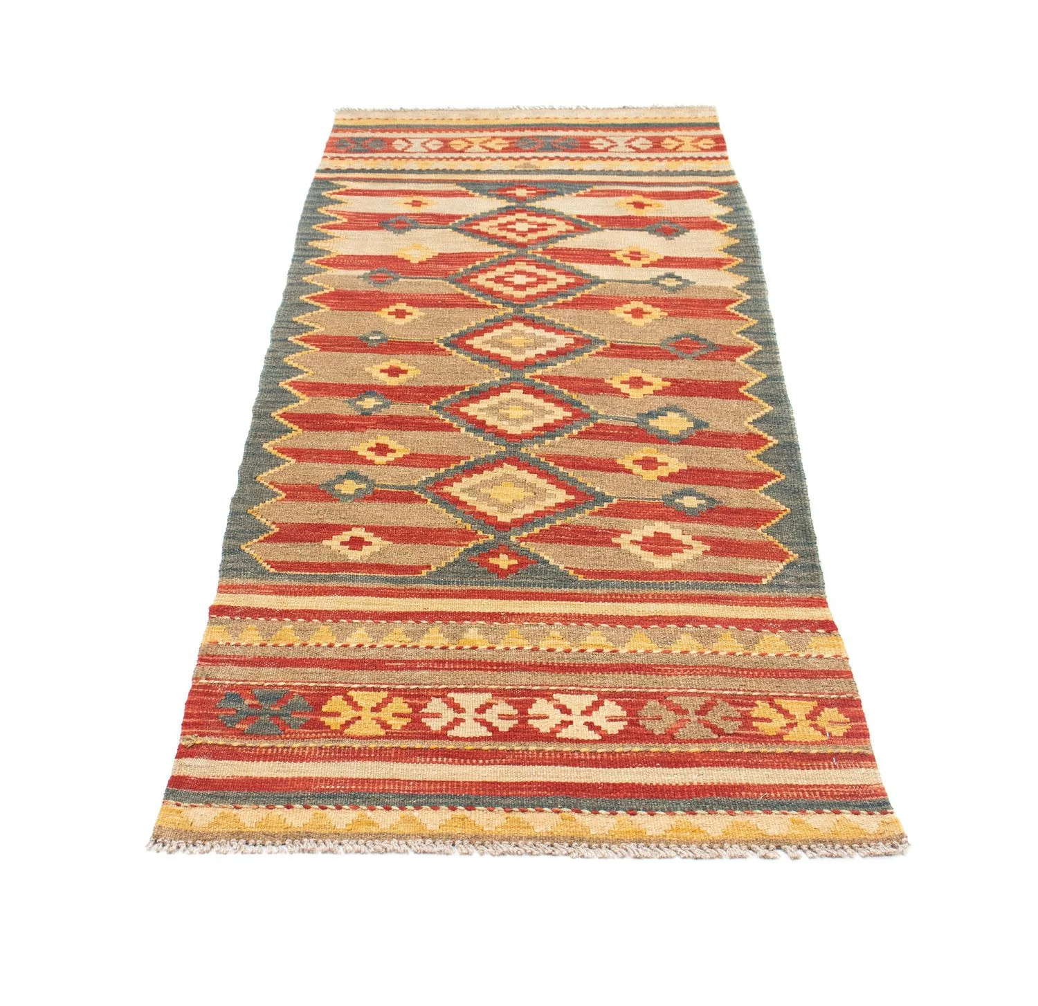 Kelim Teppich - Oriental 201 x 72 cm - mehrfarbig - Image 5