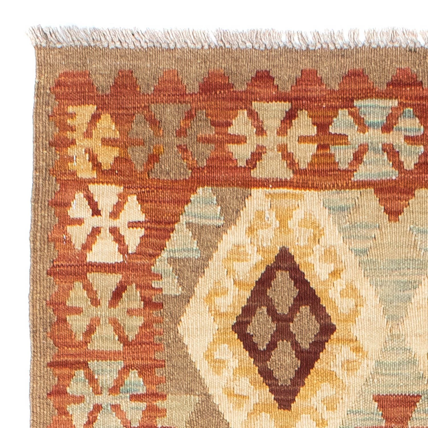 Kelim Teppich - Oriental 201 x 78 cm - beige - Image 3