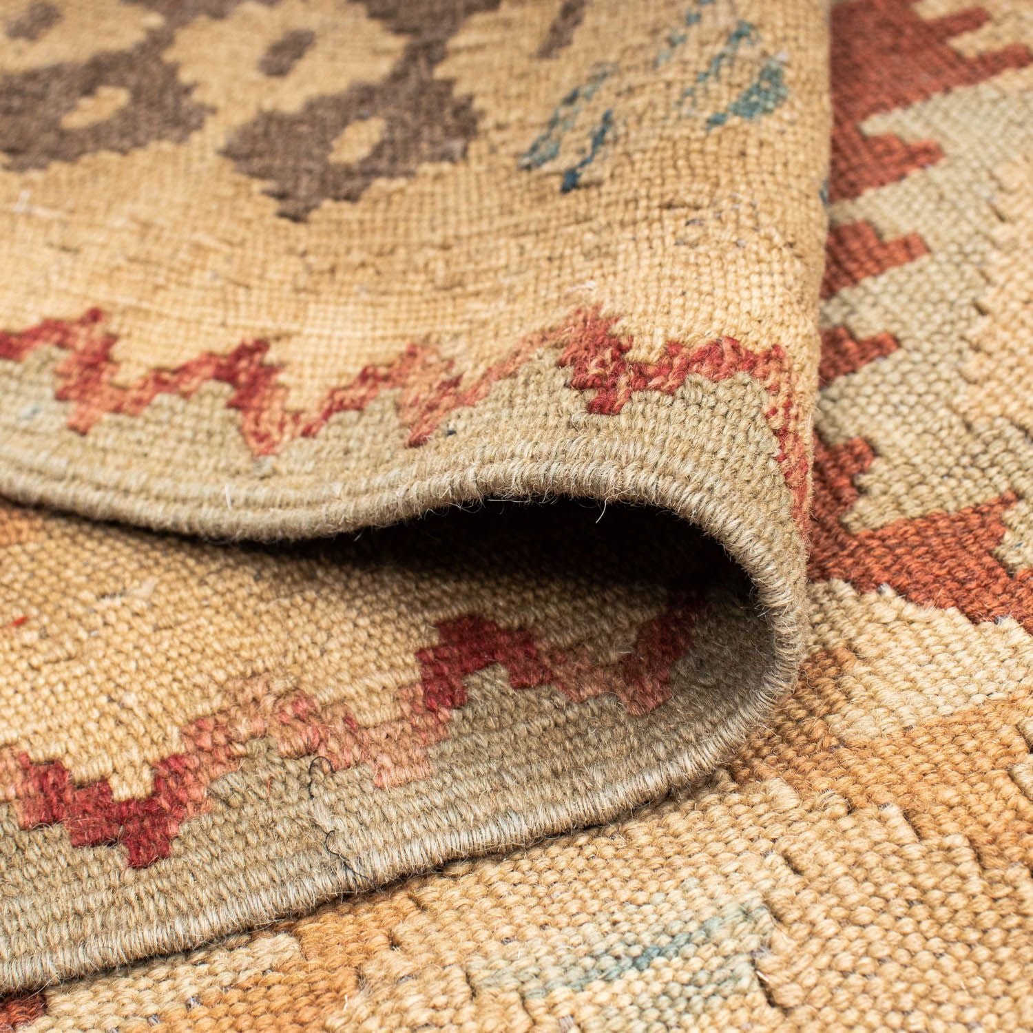 Kelim Teppich - Oriental 201 x 84 cm - beige - Image 4