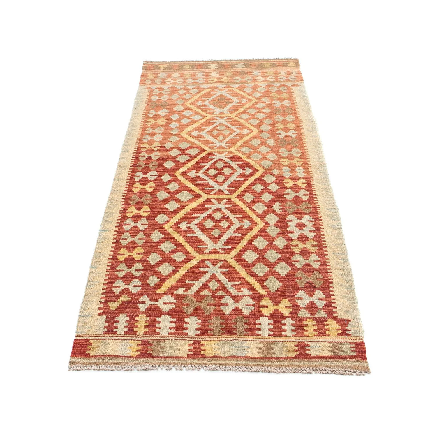 Kelim Teppich - Oriental 202 x 74 cm - rot - Image 5