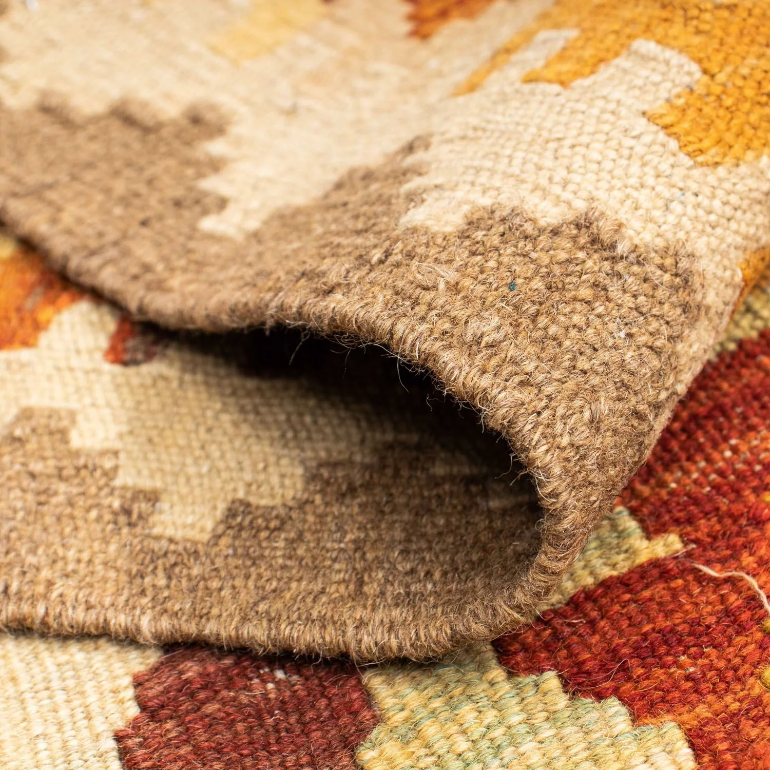 Kelim Teppich - Oriental 202 x 75 cm - beige - Image 4