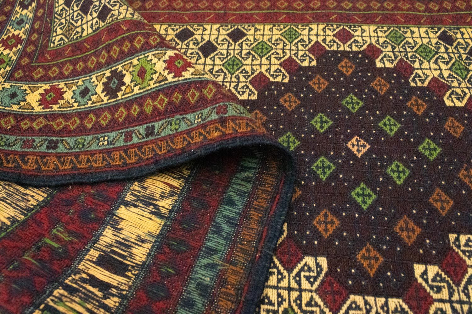 Kelim Afghan Teppich 202x84cm - Image 4