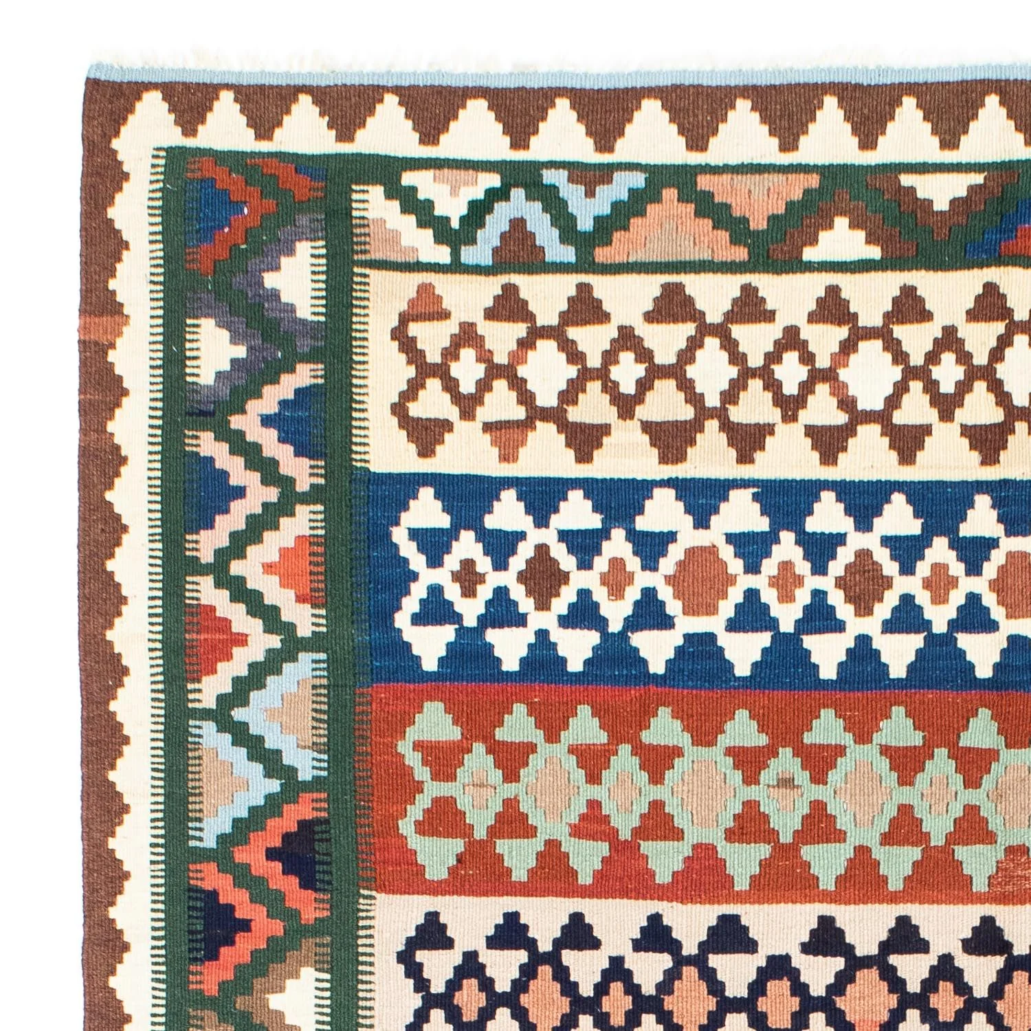 Kelim Teppich - Oriental 203 x 150 cm - beige - Image 3