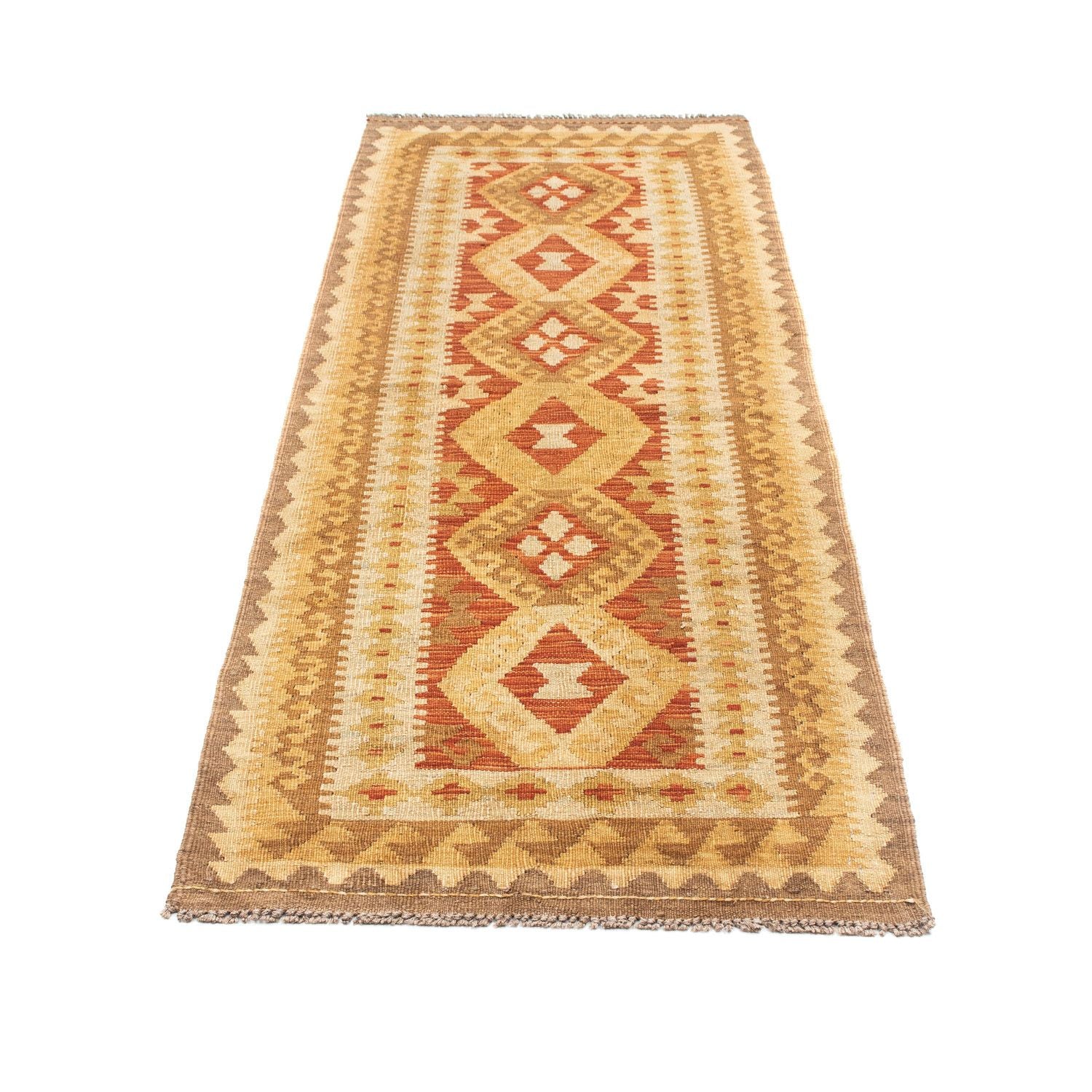 Kelim Teppich - Oriental 204 x 67 cm - beige - Image 5