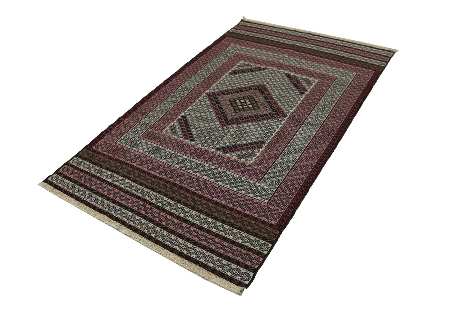 Kelim Teppich - Oriental 205 x 129 cm - blau - Image 5