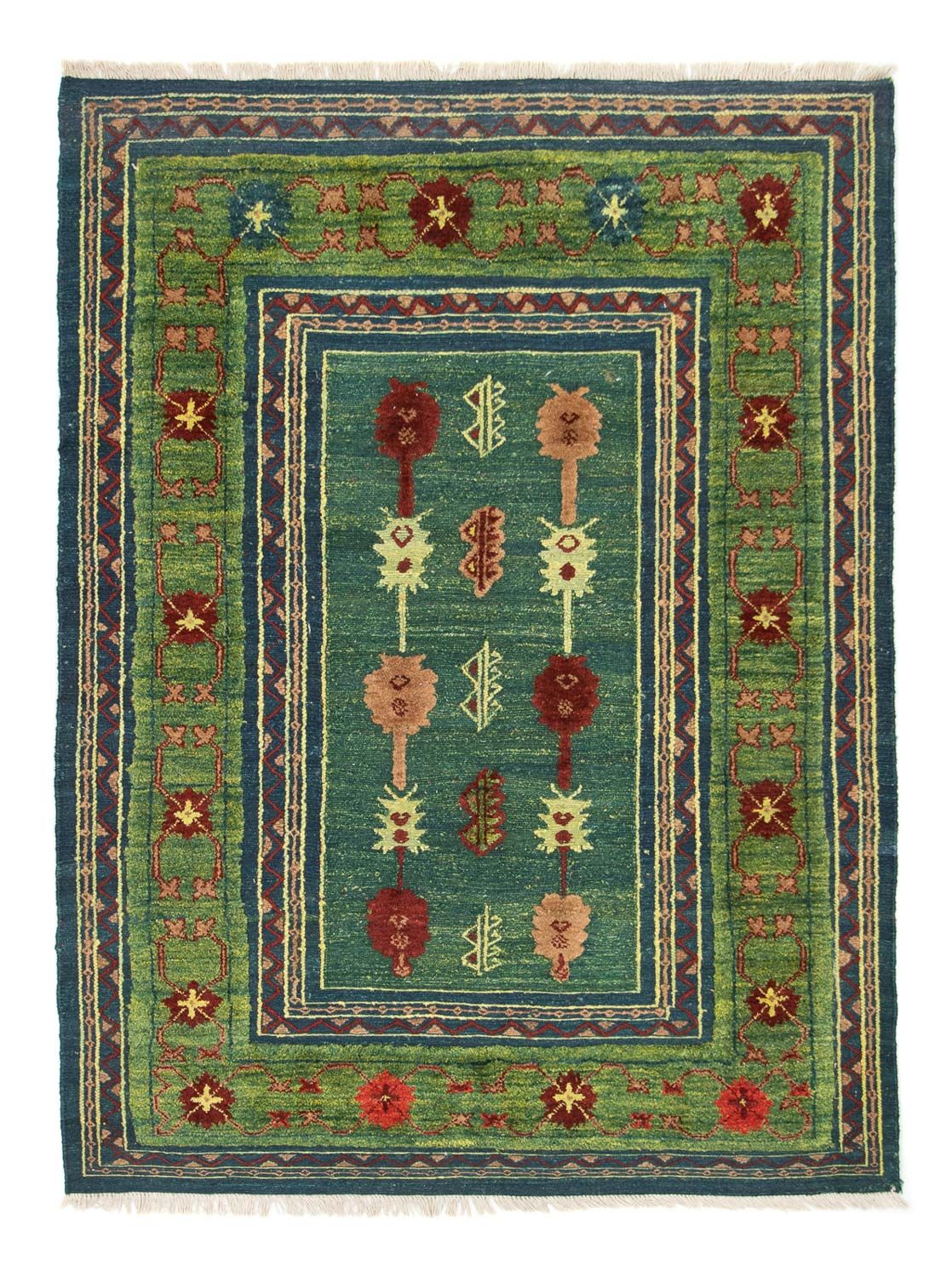 Kelim Teppich - Oriental 205 x 147 cm - grün