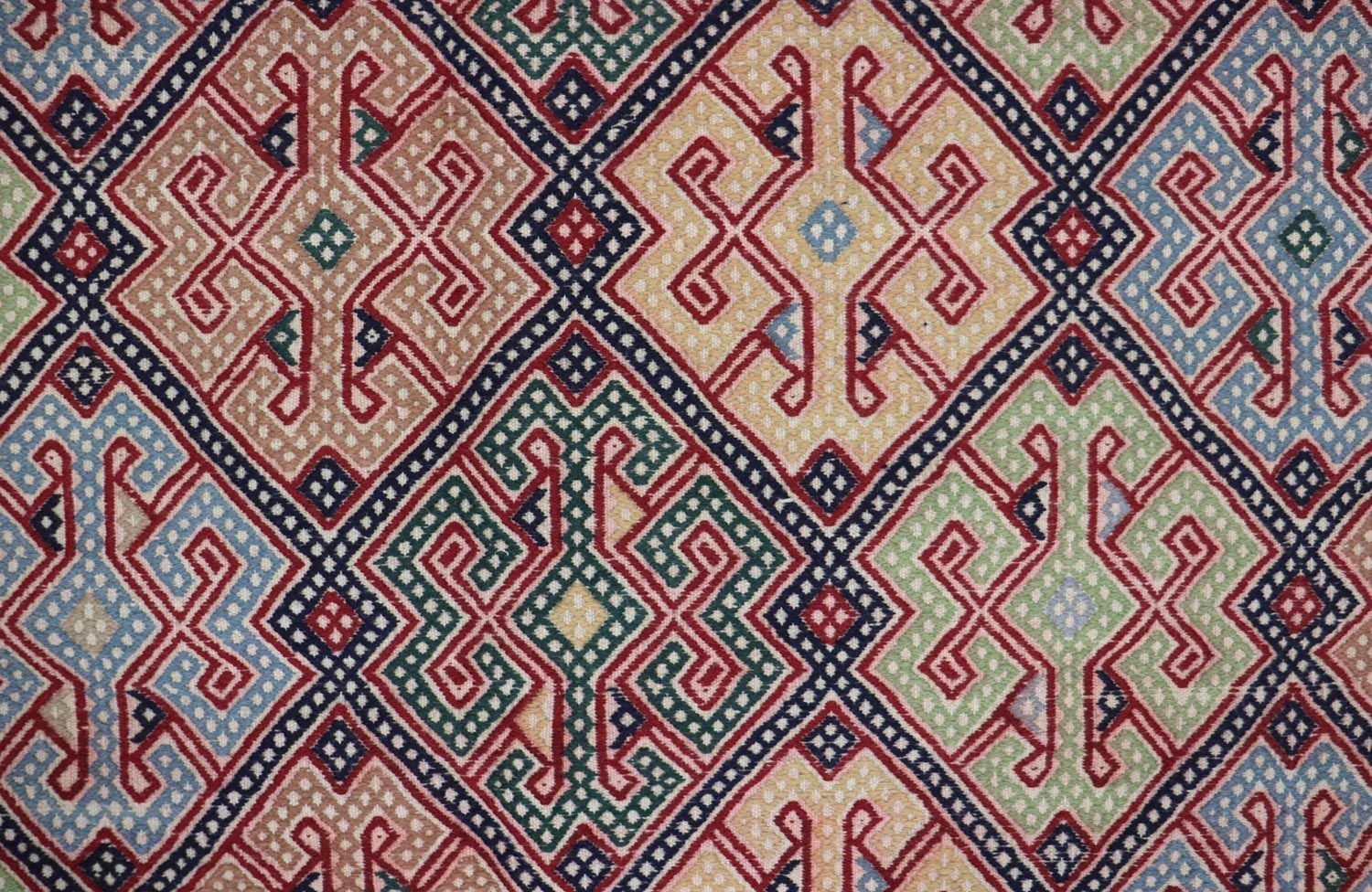Kelim Teppich - Oriental 205 x 178 cm - blau - Image 2