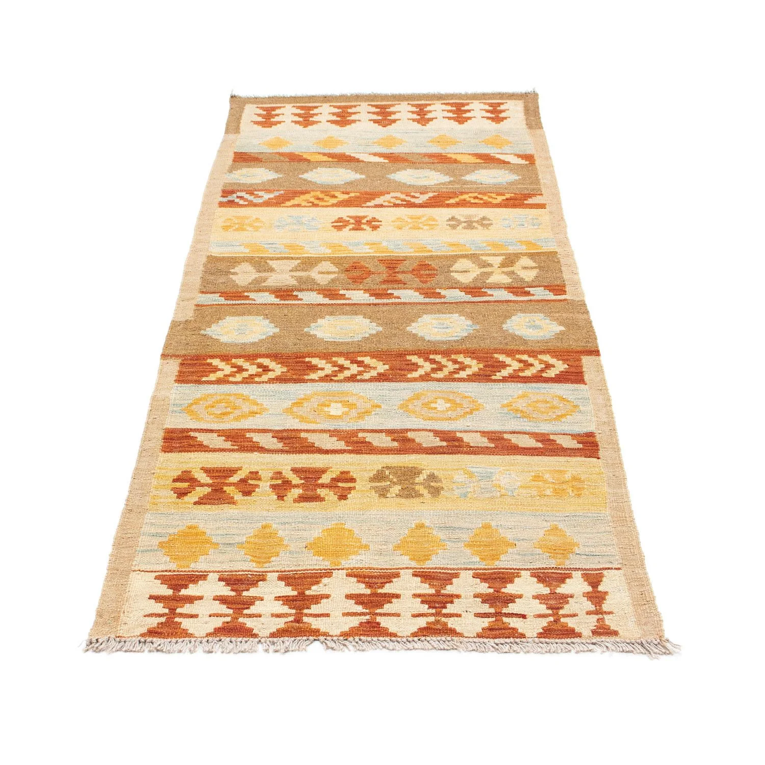 Kelim Teppich - Oriental 207 x 77 cm - beige - Image 5