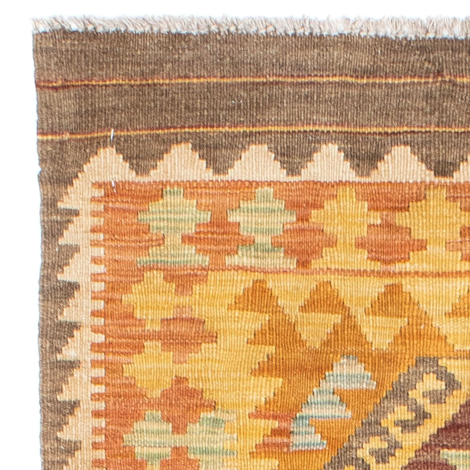 Kelim Teppich - Oriental 209 x 71 cm - gold - Image 3