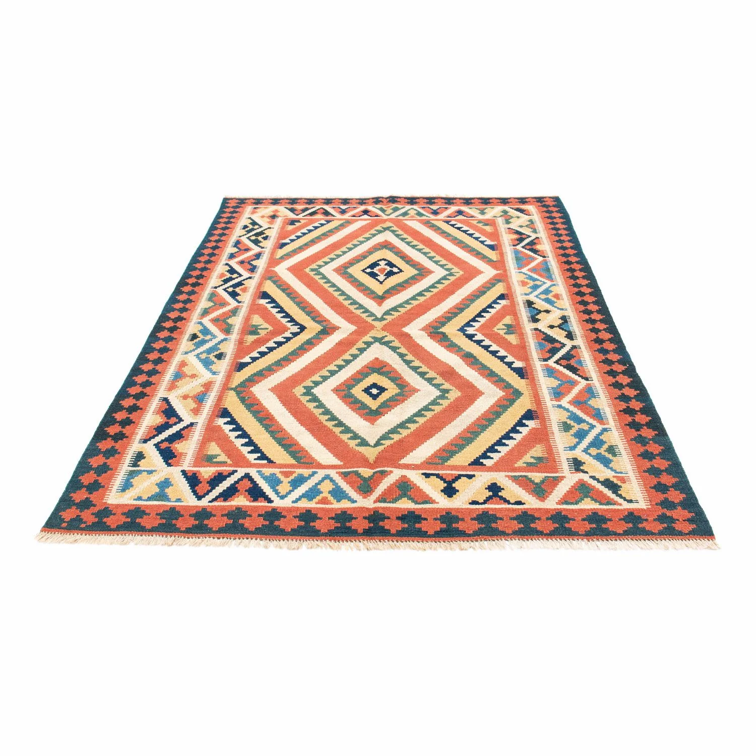 Kelim Teppich - Oriental 212 x 146 cm - rost - Image 5