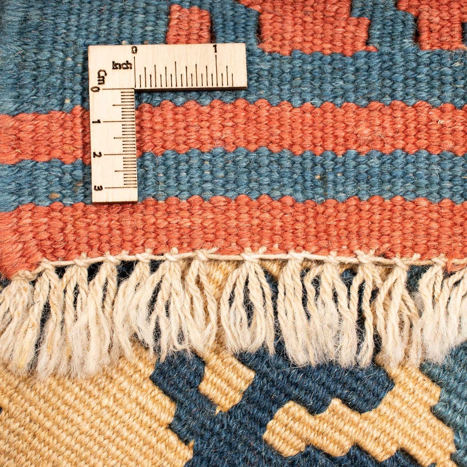 Kelim Teppich - Oriental 212 x 198 cm - blau - Image 6