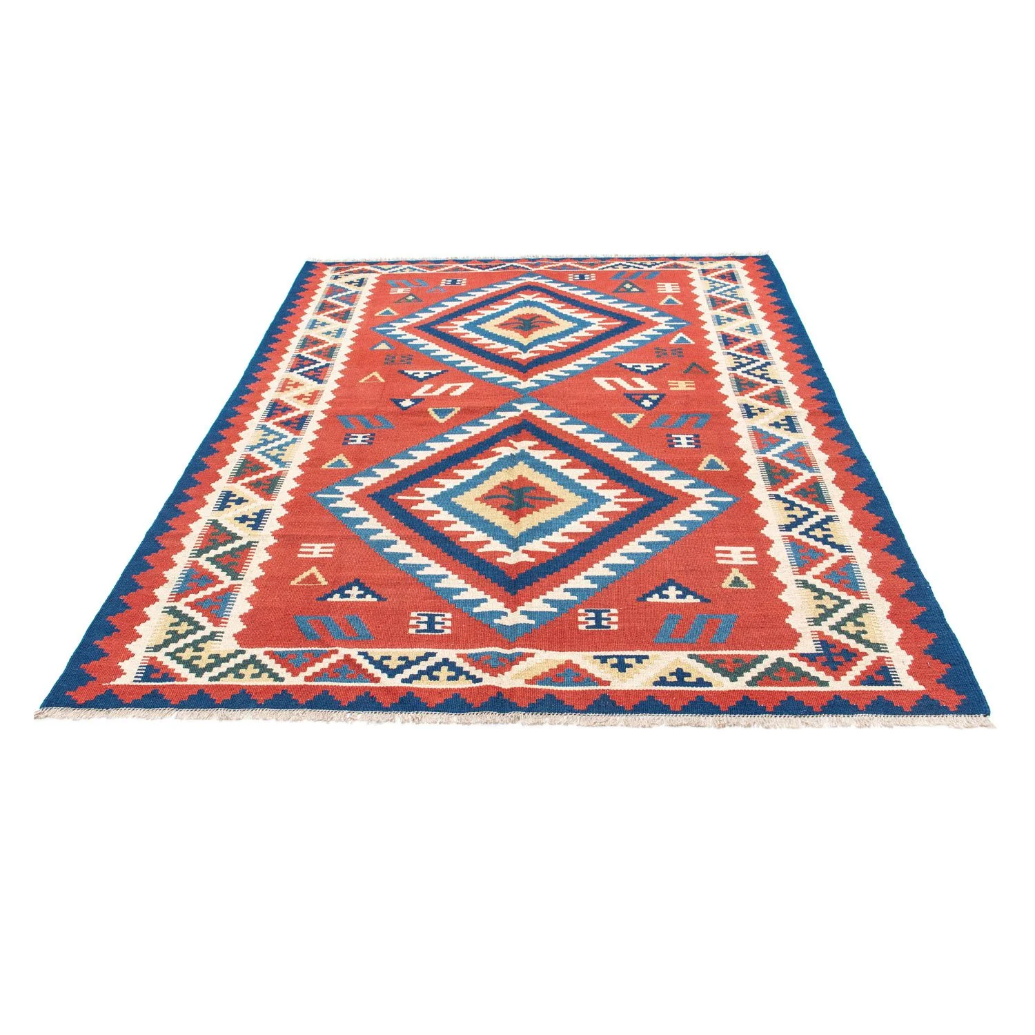 Kelim Teppich - Oriental 213 x 160 cm - rot - Image 5