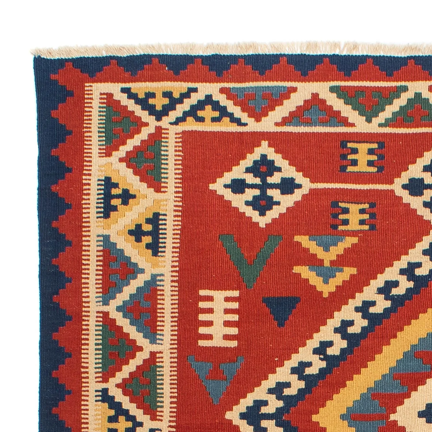 Kelim Teppich - Oriental 217 x 160 cm - dunkelrot - Image 3