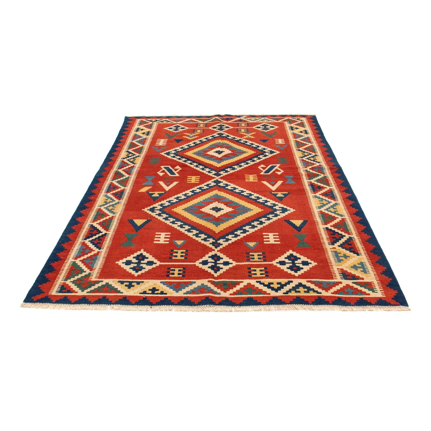 Kelim Teppich - Oriental 217 x 160 cm - dunkelrot - Image 5
