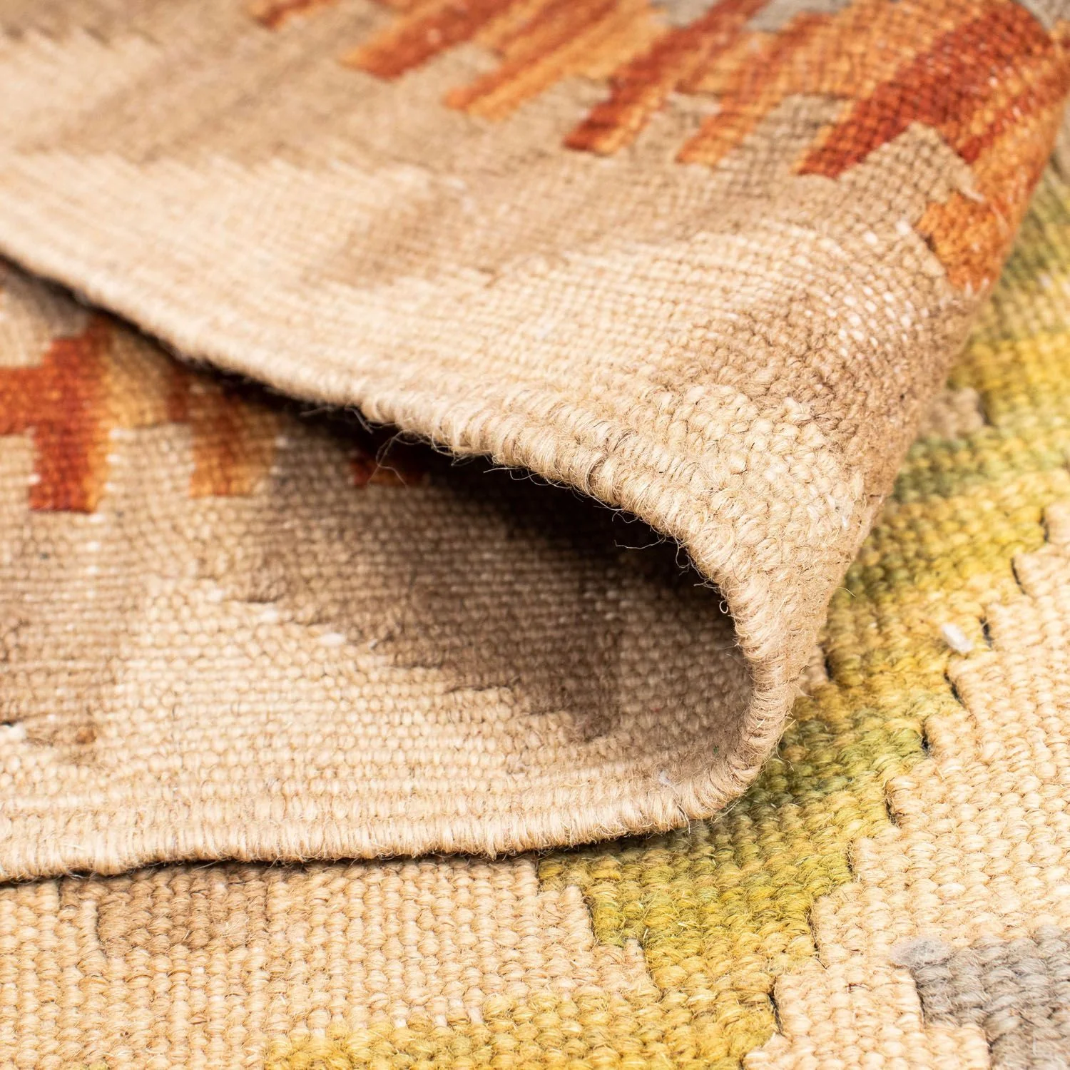 Kelim Teppich - Oriental 218 x 144 cm - beige - Image 4
