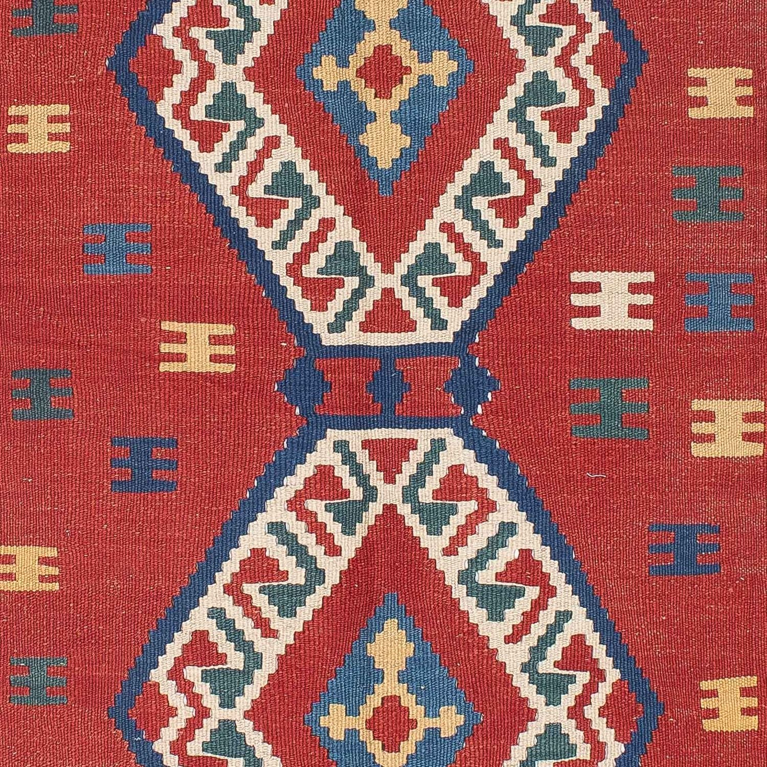 Kelim Teppich - Oriental 222 x 146 cm - dunkelrot - Image 2