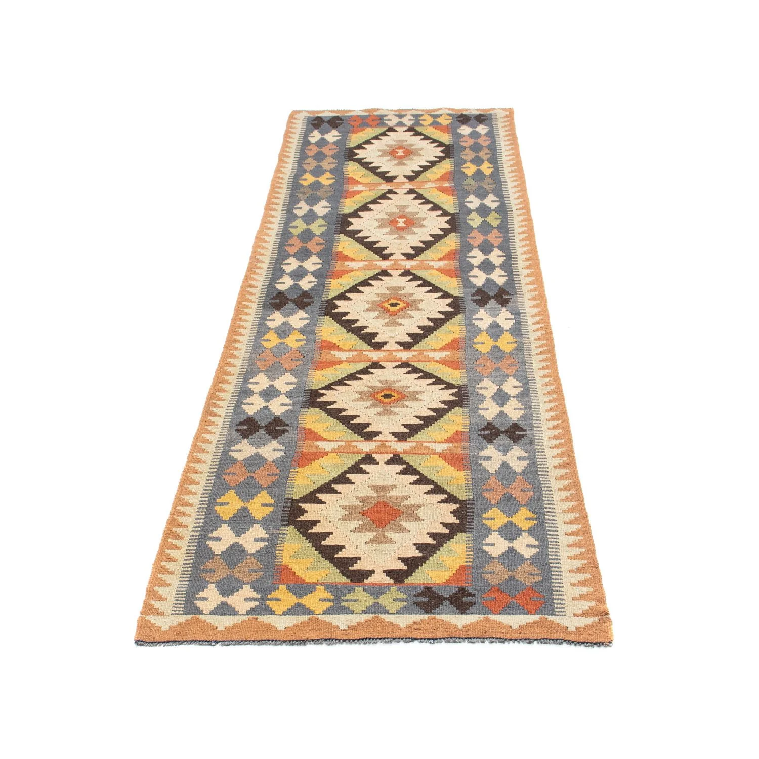Kelim Teppich - Oriental 230 x 69 cm - beige - Image 5