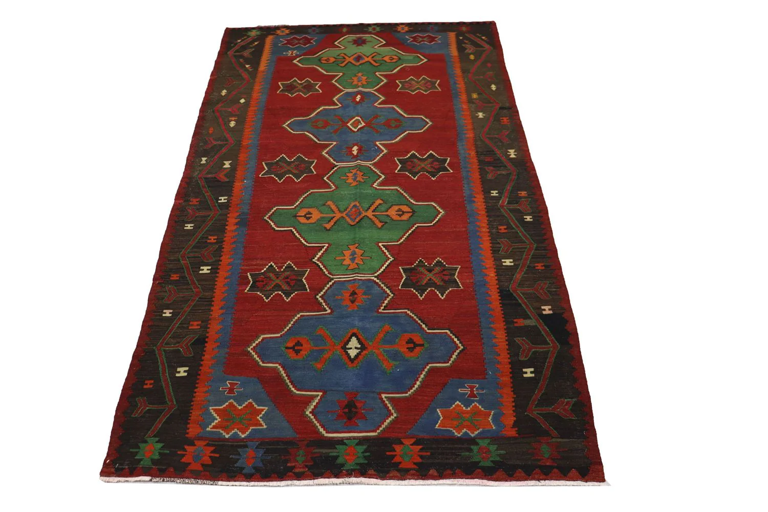 Kelim Teppich - Oriental 284 x 165 cm - rot