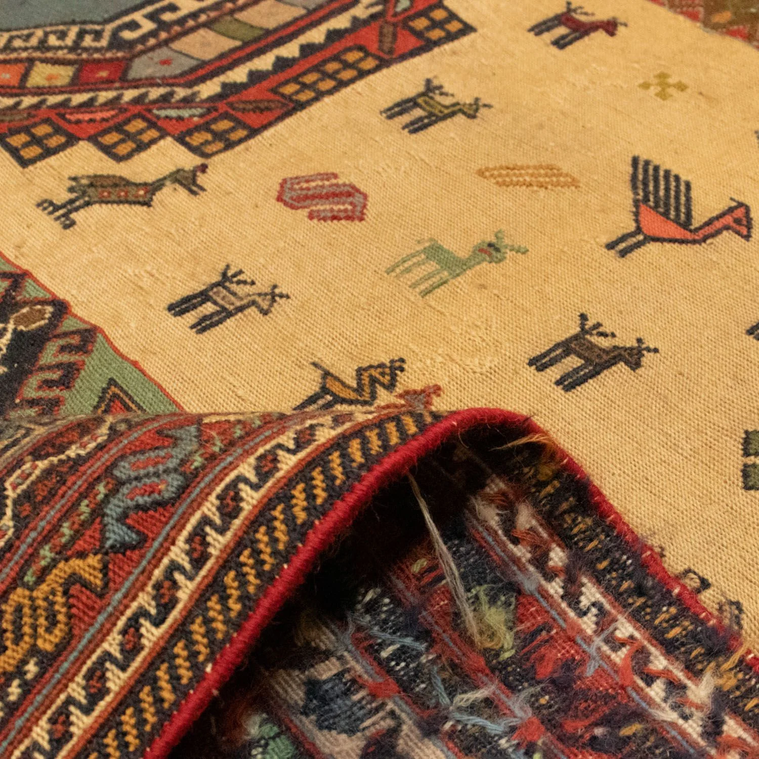 Kelim Teppich - Oriental 298 x 201 cm - gold - Image 3