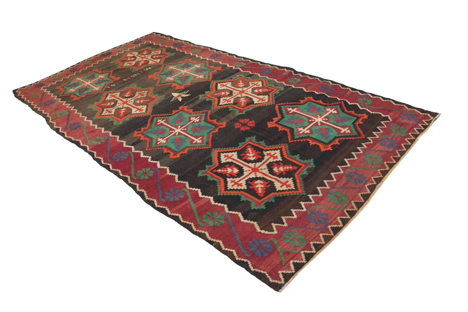 Kelim Teppich - Oriental 303 x 158 cm - blau - Image 4