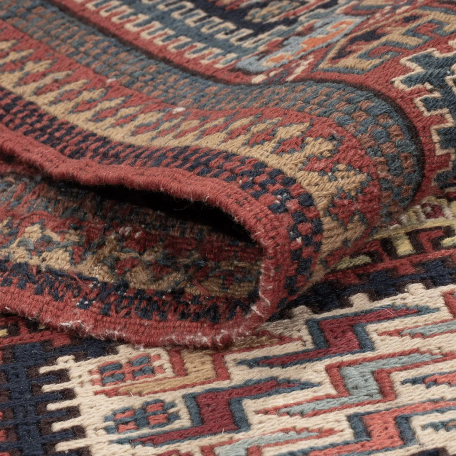 Kelim Afghan Teppich 205x166cm - Image 4