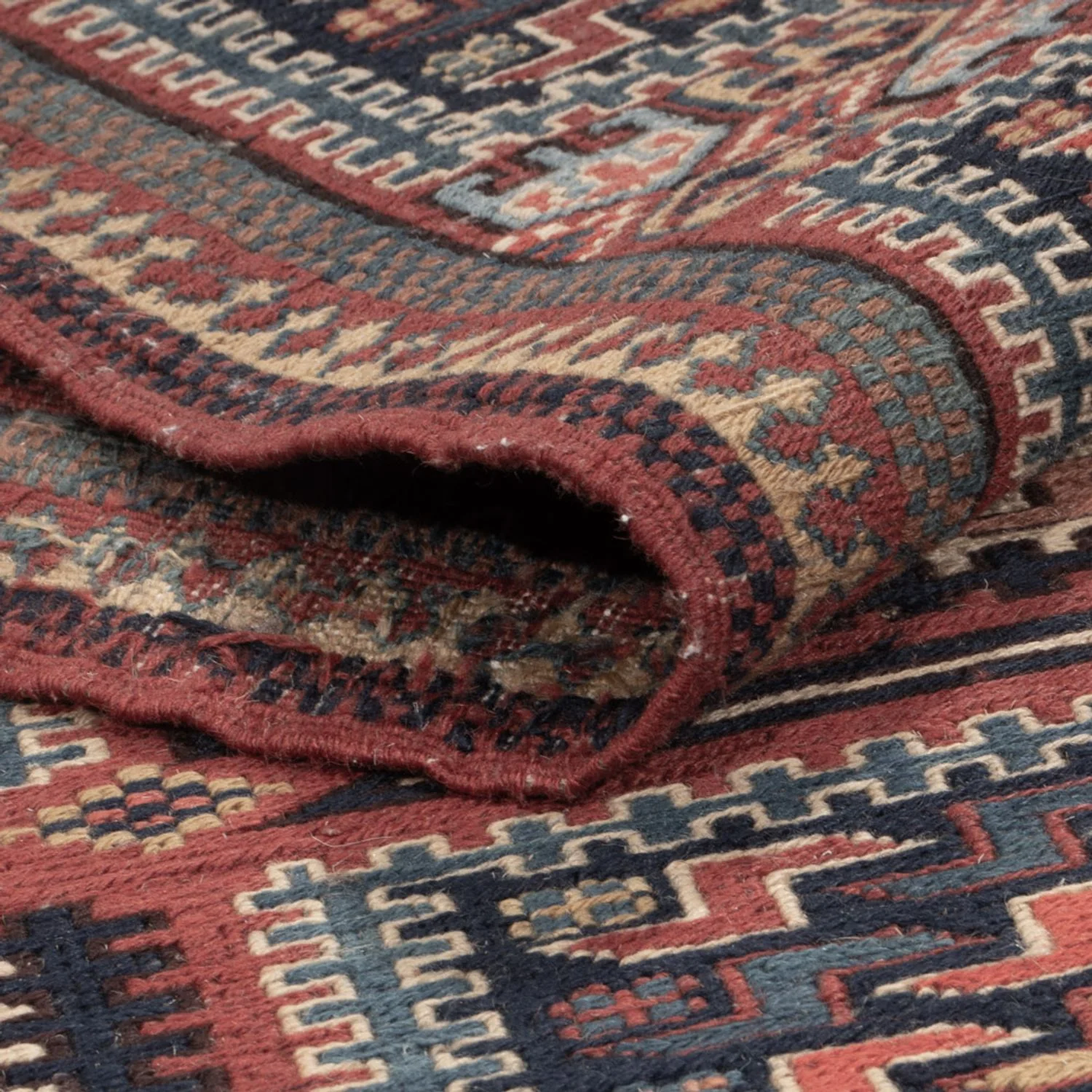 Kelim Afghan Teppich 207x165cm - Image 4