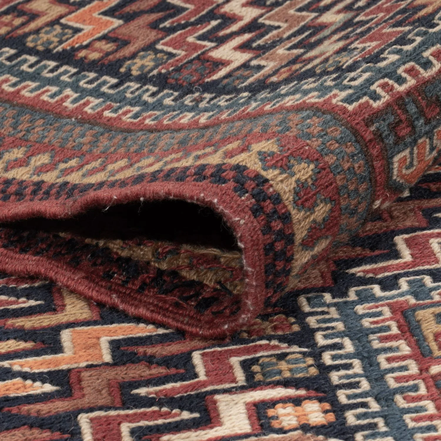 Kelim Afghan Teppich 216x152cm - Image 4