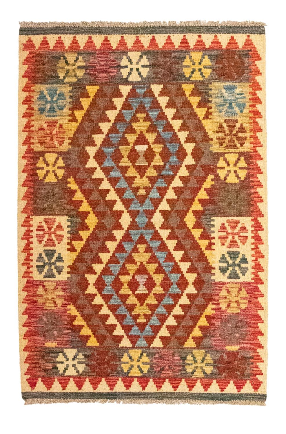 Kelim Teppich - Splash 120 x 79 cm - mehrfarbig