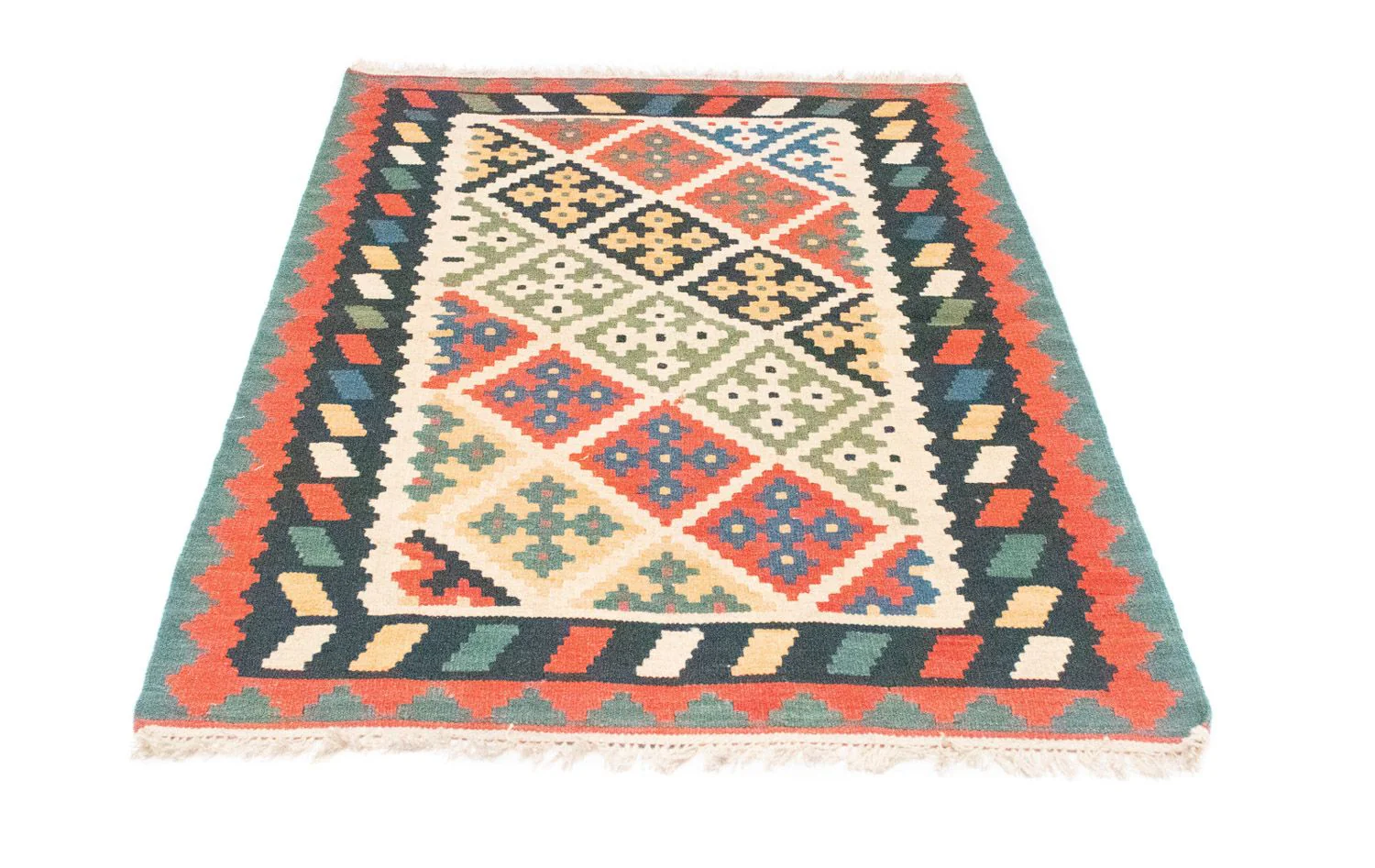 Kelim Teppich - Splash 150 x 104 cm - beige - Image 6