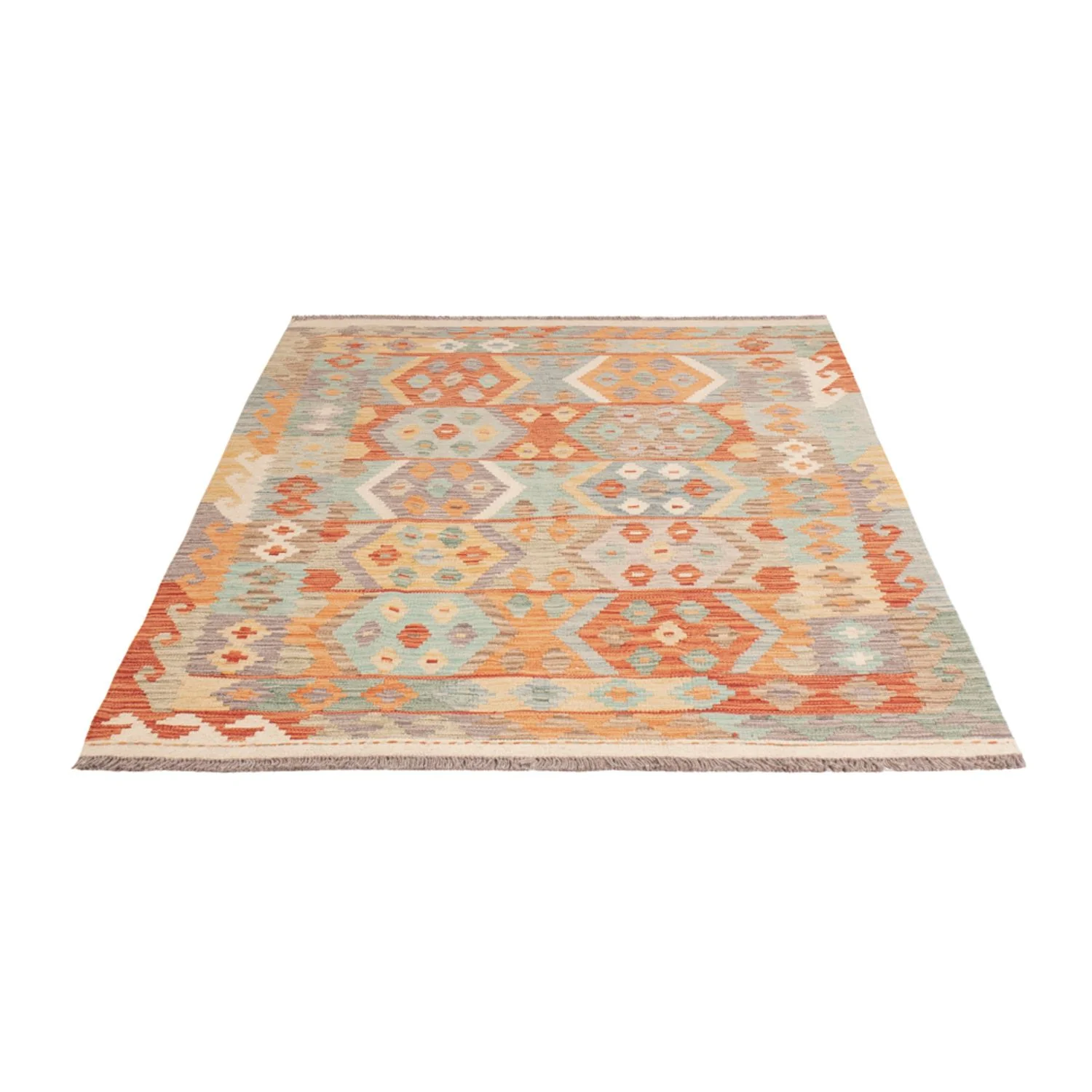 Kelim Teppich - Splash - 177 x 125 cm - mehrfarbig - Image 5