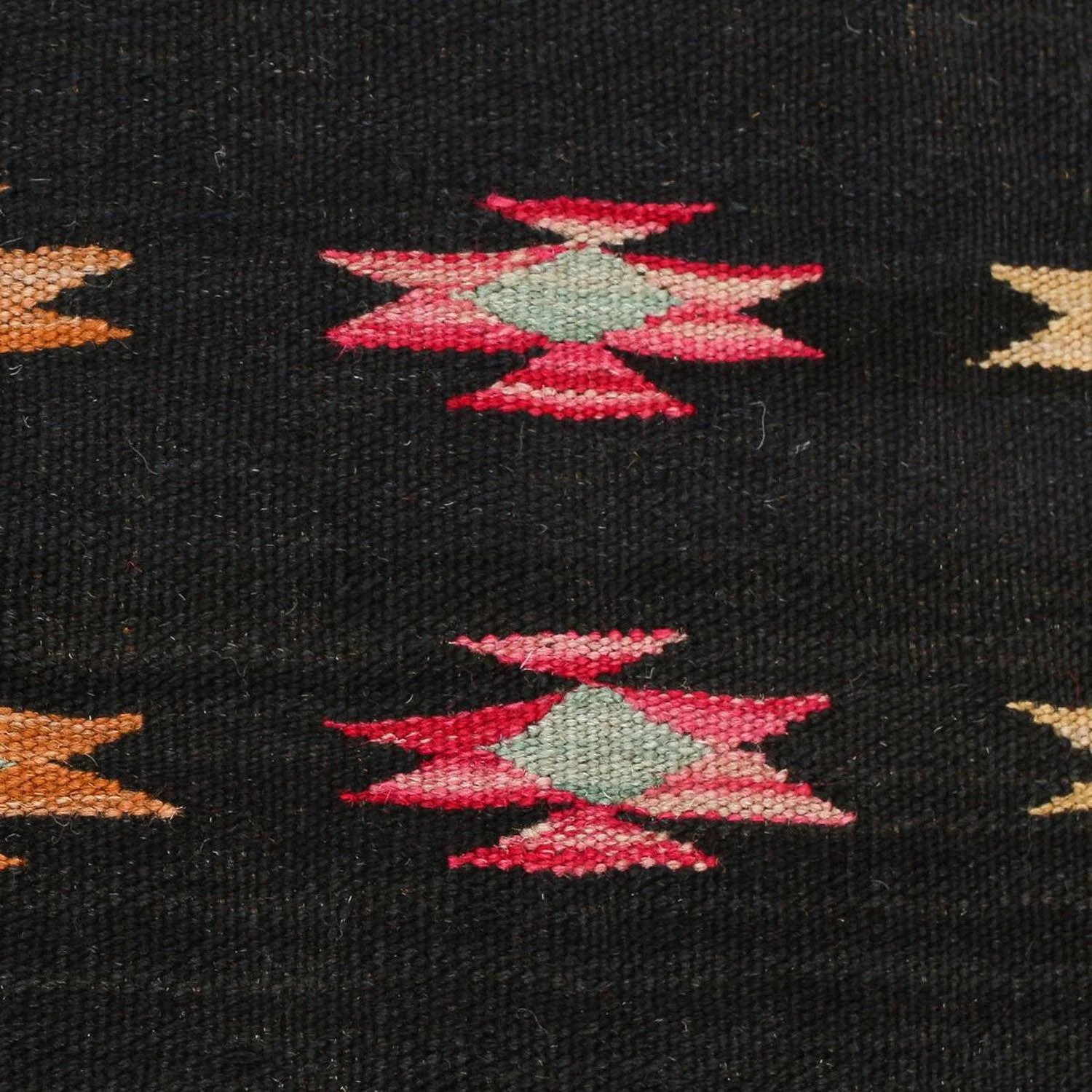 Kelim Teppich - Splash 195 x 85 cm - schwarz - Image 3