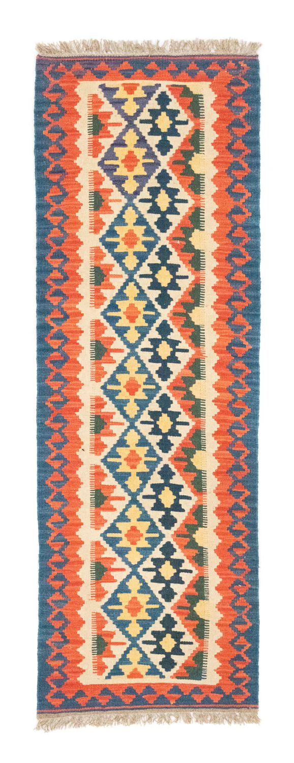 Kelim Teppich - Splash 207 x 60 cm - beige