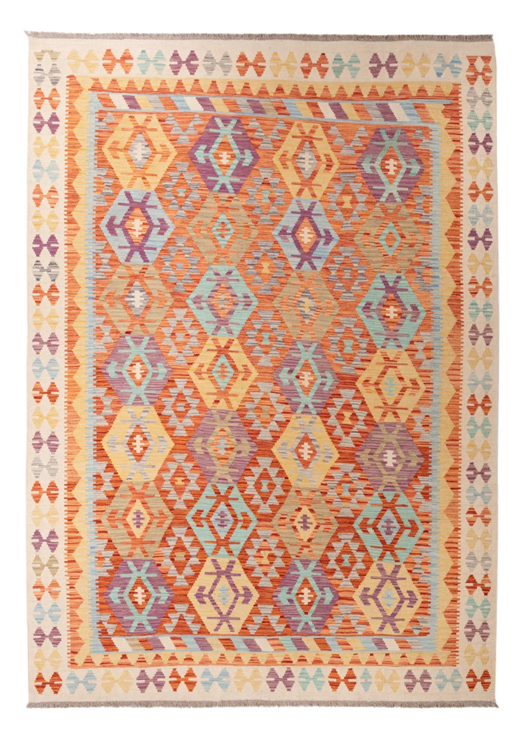 Kelim Teppich - Splash - 288 x 206 cm - mehrfarbig