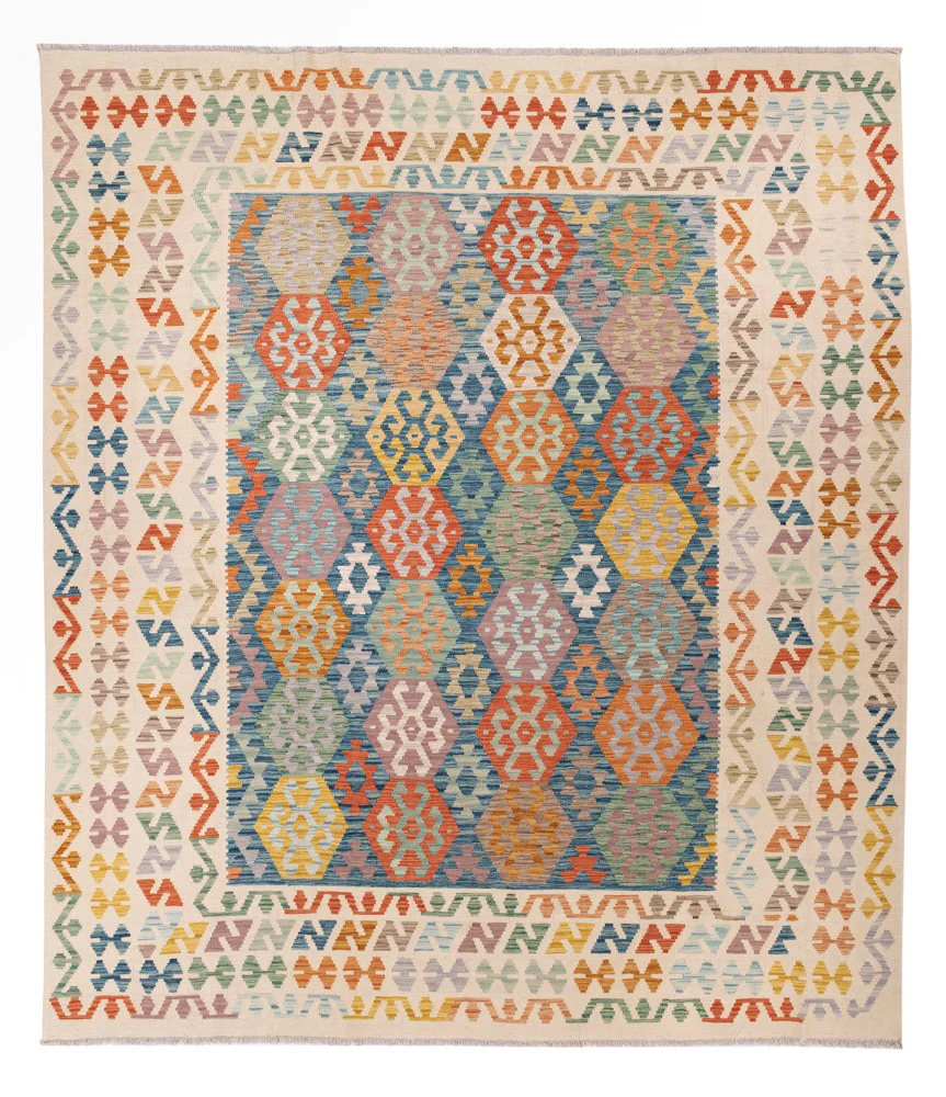 Kelim Maimene Teppich 290x253cm