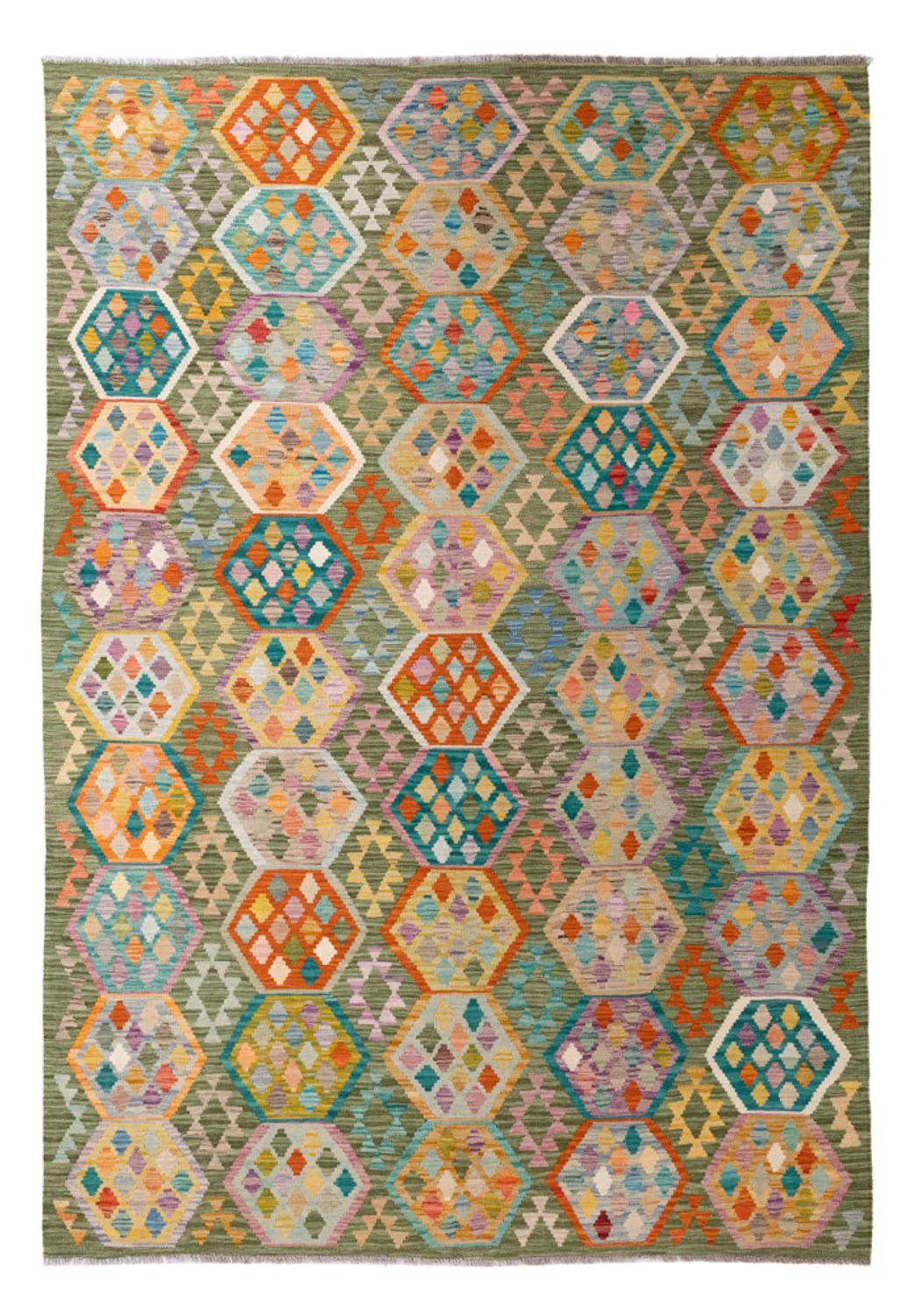 Kelim Teppich - Splash - 299 x 200 cm - mehrfarbig