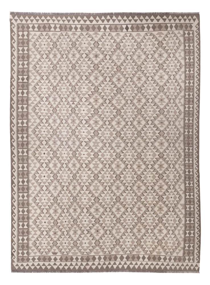 Kelim Teppich - Splash - 344 x 247 cm - natur