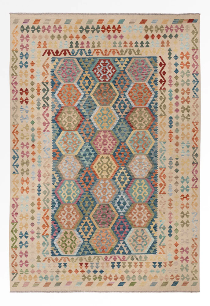Kelim Maimene Teppich 345x237cm