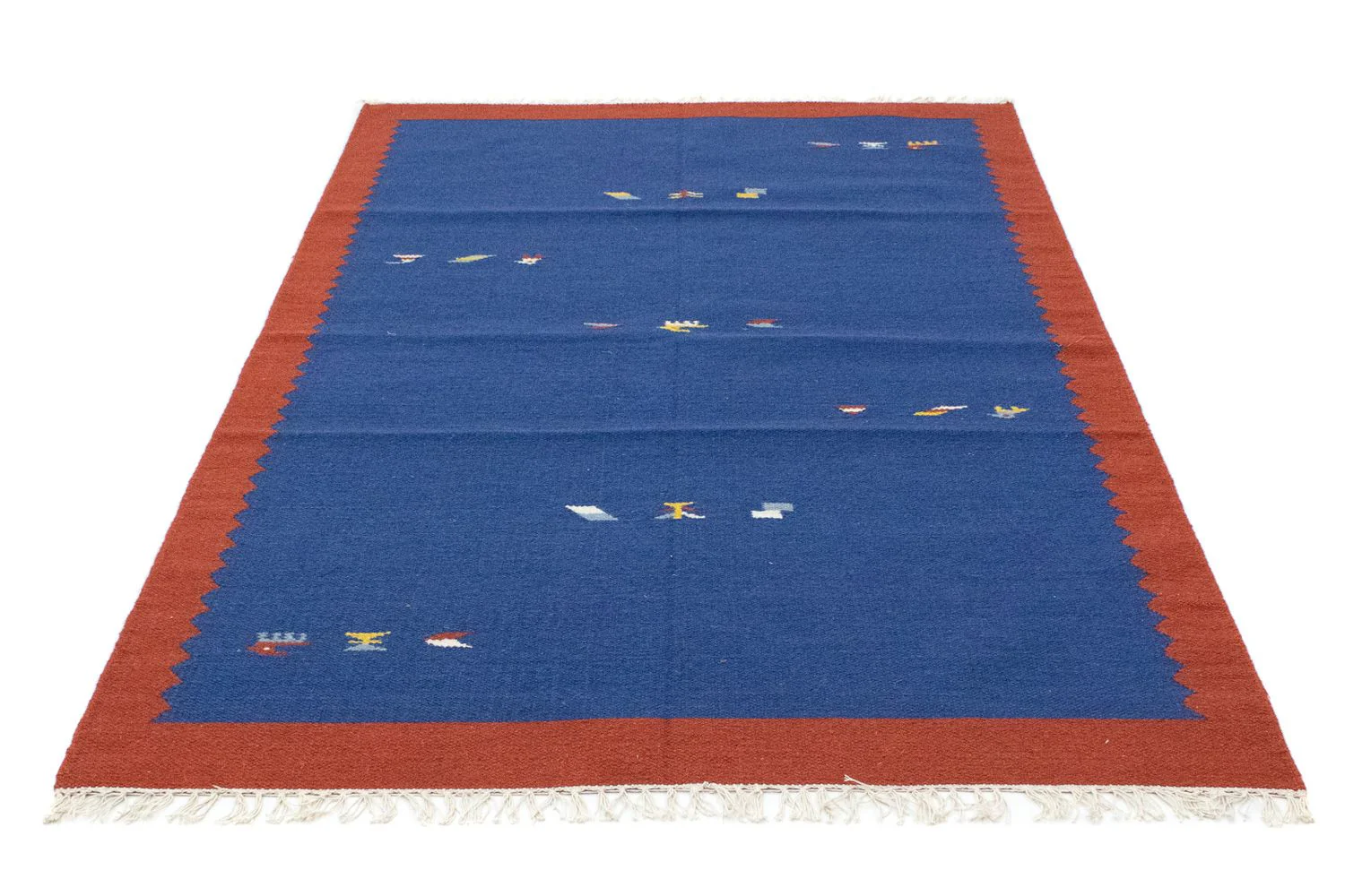 Kelim Teppich - Trendy 180 x 120 cm - blau - Image 5