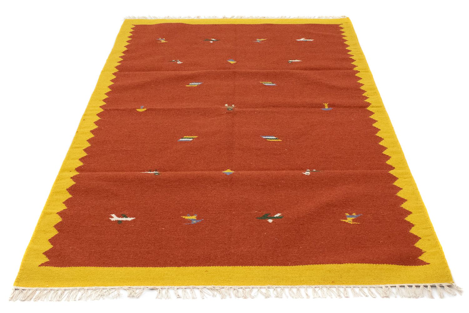 Kelim Teppich - Trendy 180 x 120 cm - orange - Image 5