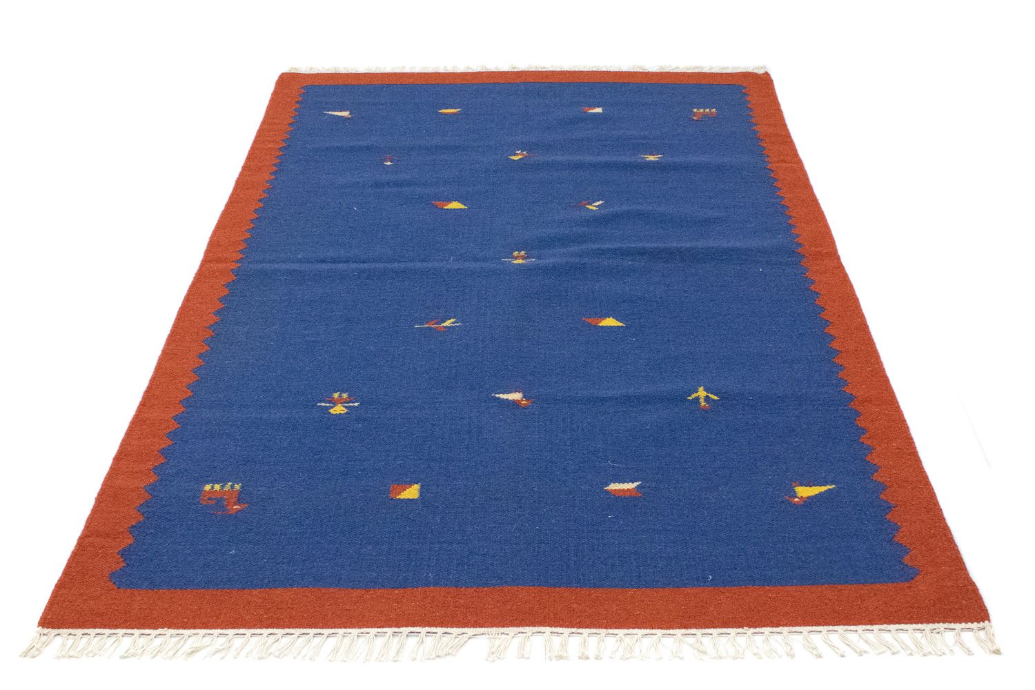 Kelim Teppich - Trendy 180 x 120 cm - blau - Image 5