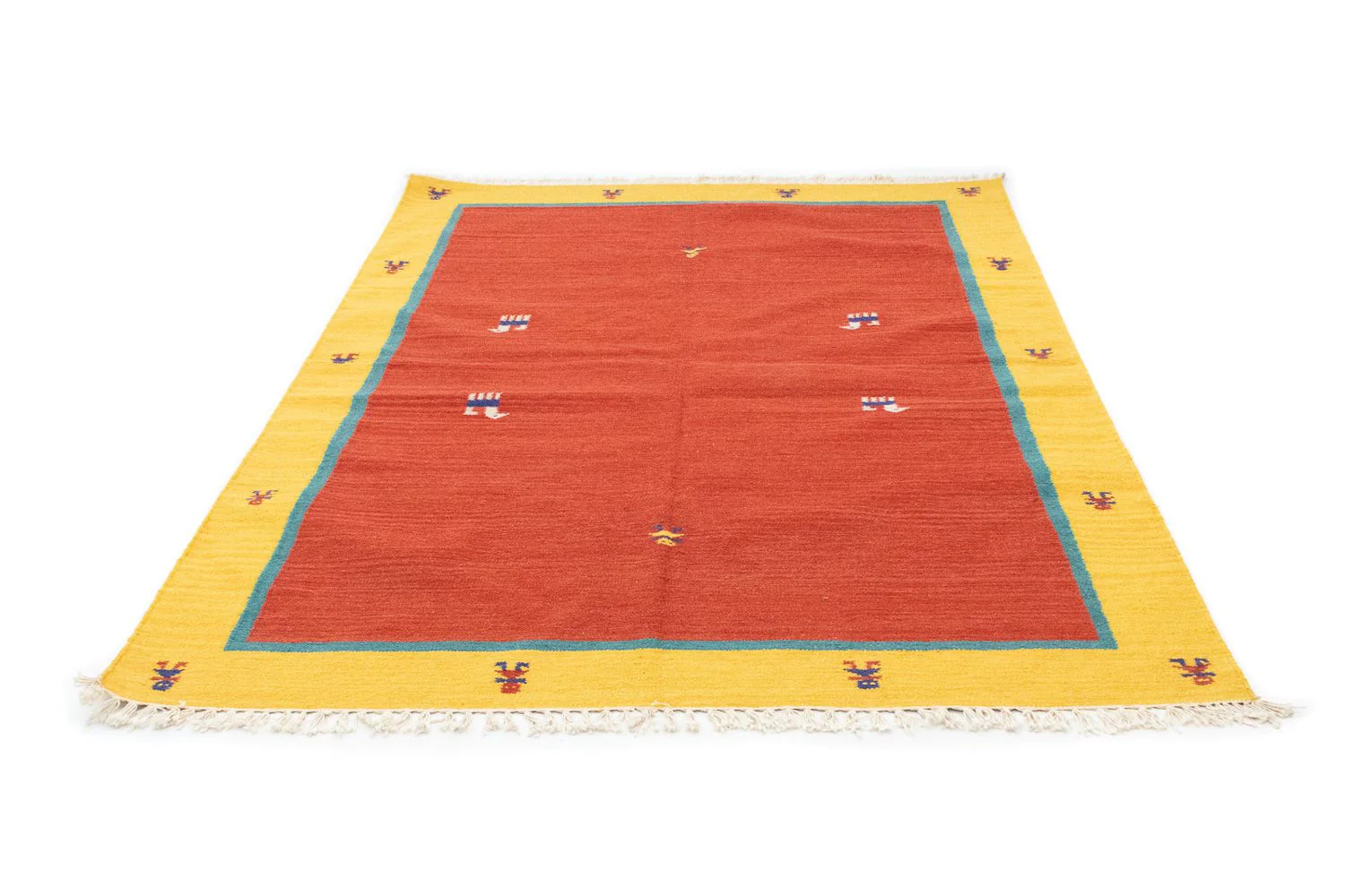 Kelim Teppich - Trendy 200 x 140 cm - rot - Image 5