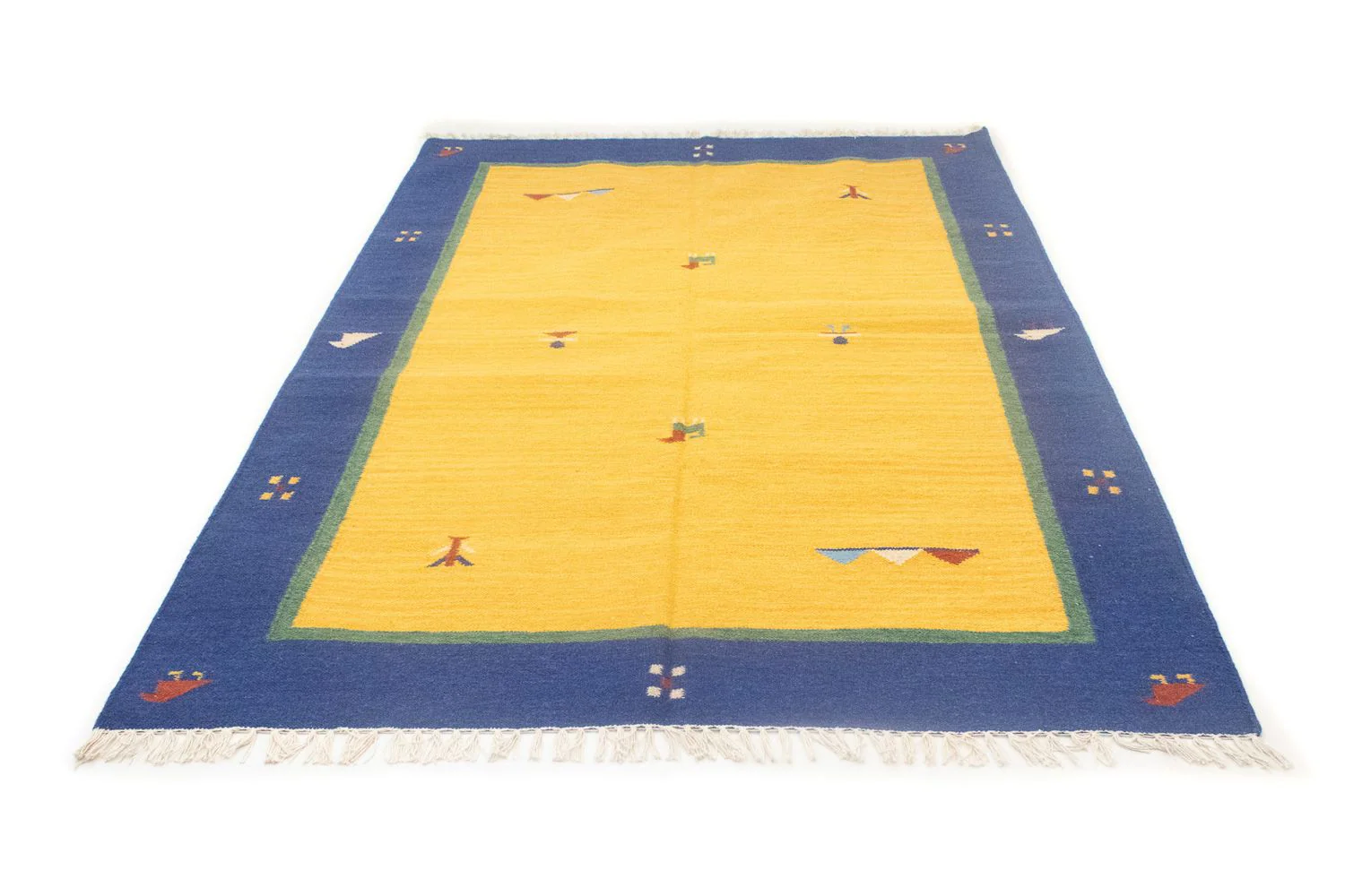 Kelim Teppich - Trendy 200 x 140 cm - gelb - Image 5