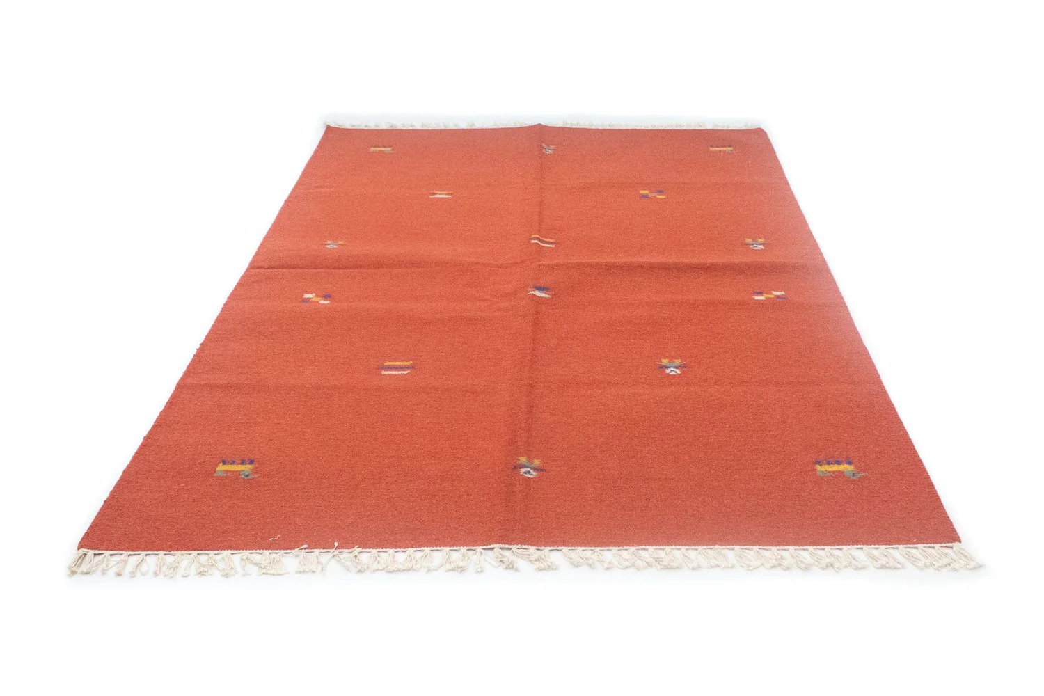 Kelim Teppich - Trendy 200 x 140 cm - orange - Image 5