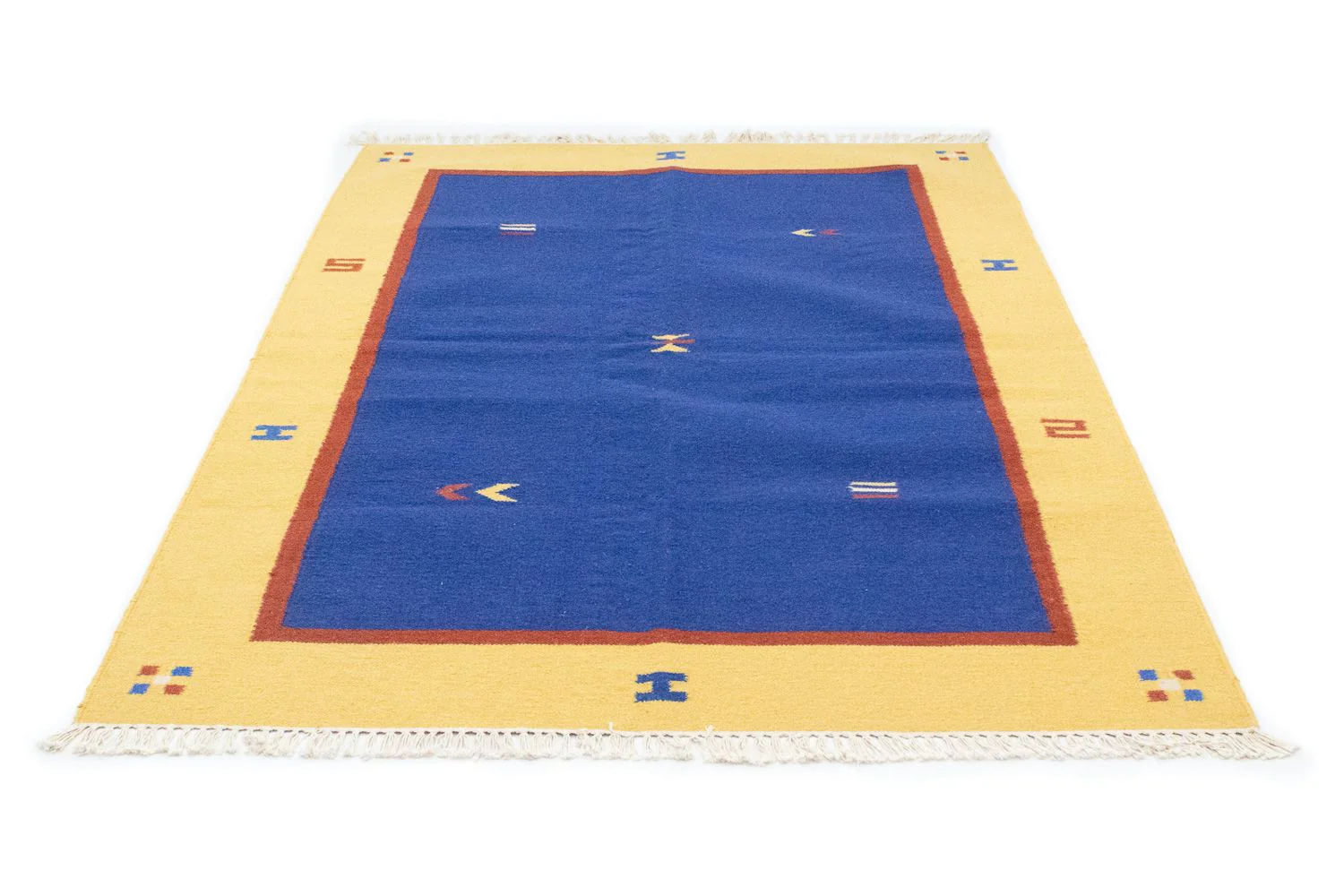 Kelim Teppich - Trendy 200 x 140 cm - blau - Image 5