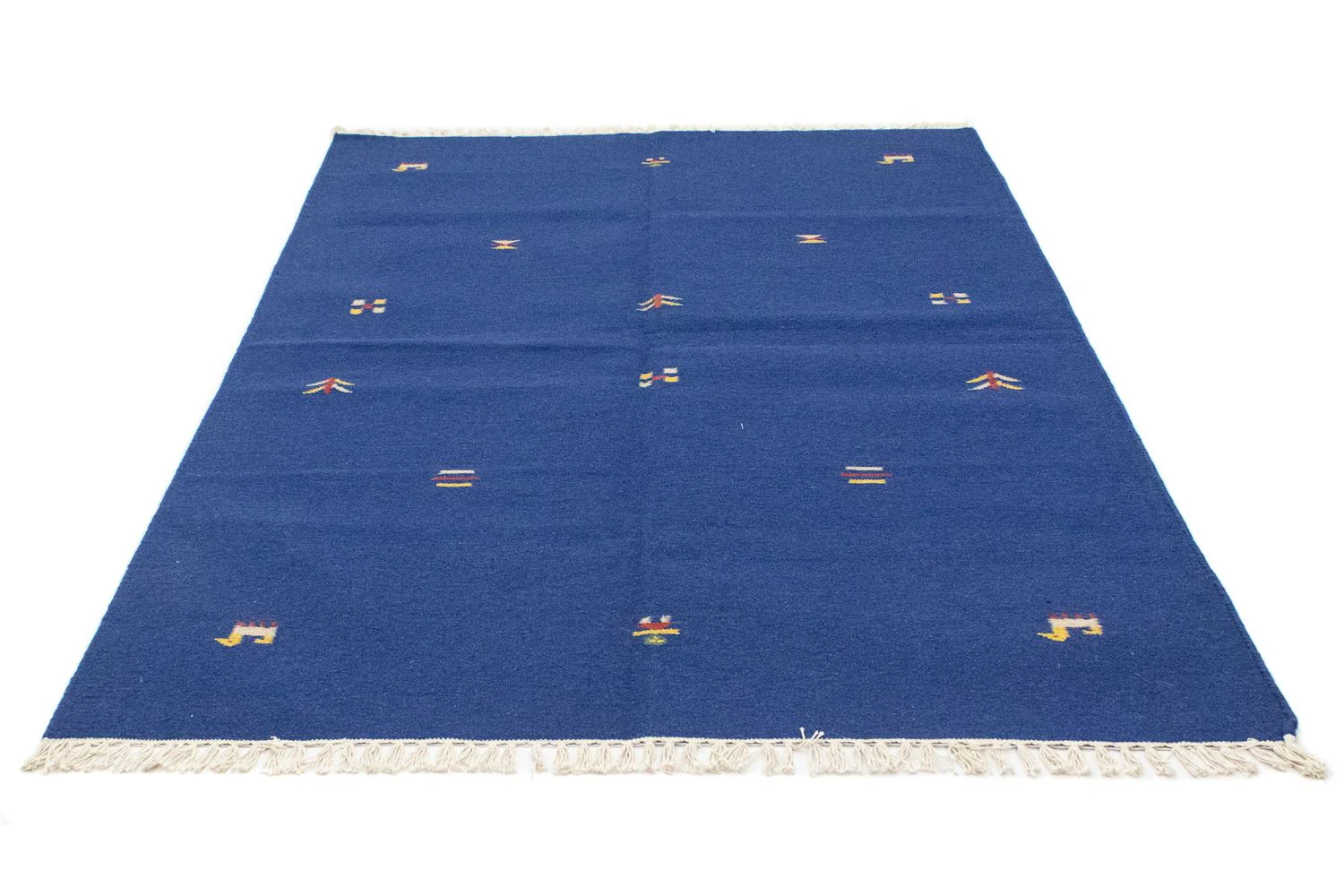 Kelim Teppich - Trendy 200 x 140 cm - blau - Image 5