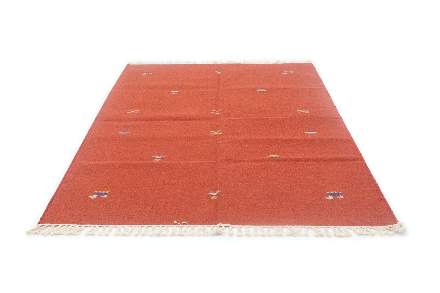 Kelim Teppich - Trendy 200 x 140 cm - orange - Image 5