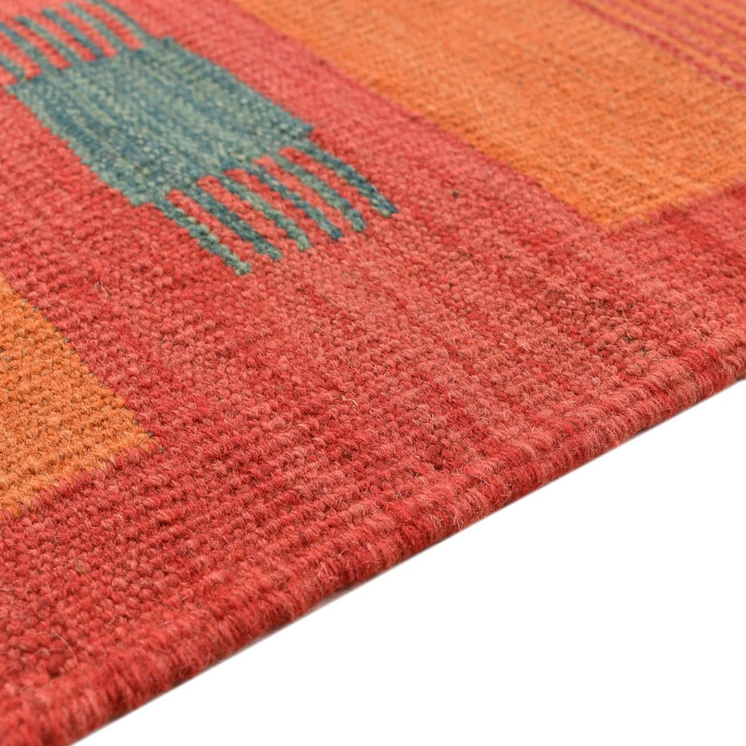 Kelim Teppich - Trendy - 203 x 155 cm - mehrfarbig - Image 3