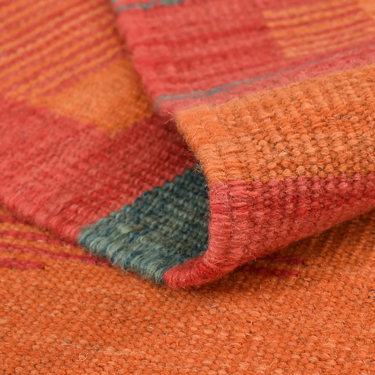 Kelim Teppich - Trendy - 203 x 155 cm - mehrfarbig - Image 4